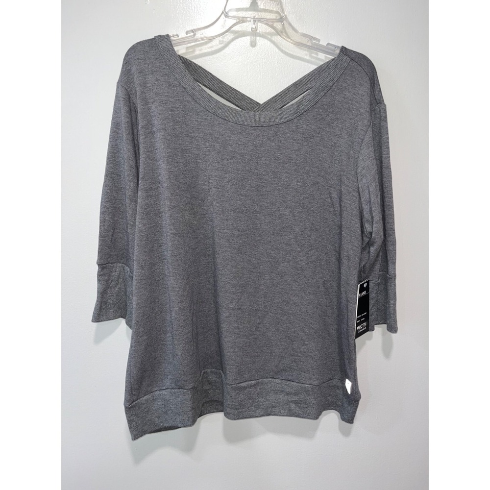 RCTIV Women's Mid length Sleeve top Size XL Gray Active wear
